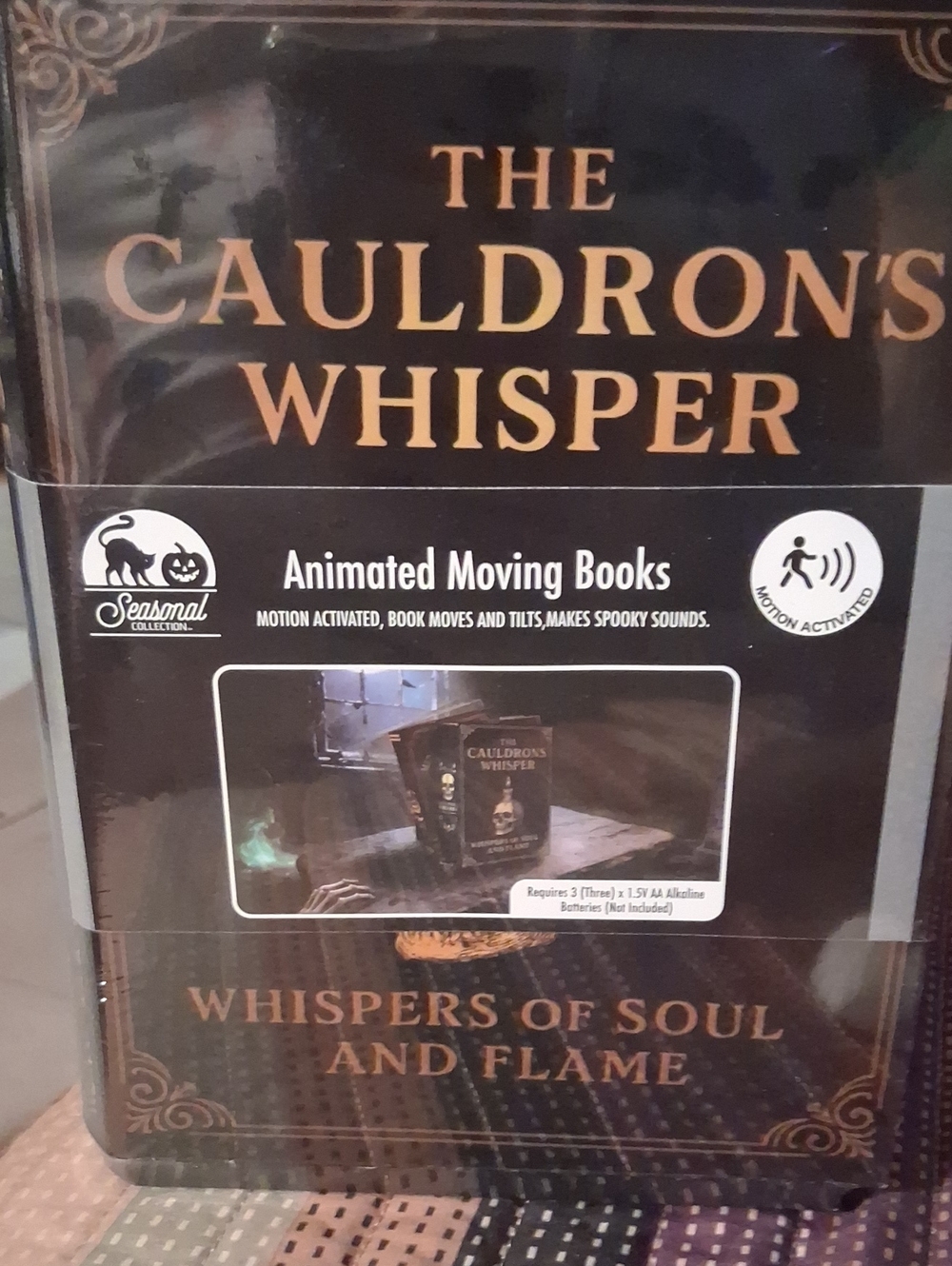The Cauldron's Whisper Animated Moving Book - Black by Seasonal Collection